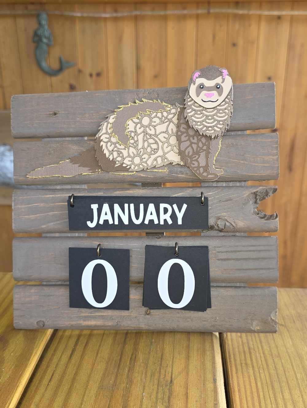 3D FERRET Perpetual Calendar (Includes 50% Donation)